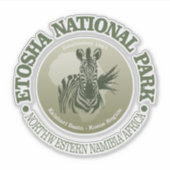Etosha NP (o) Sticker (Voorkant)