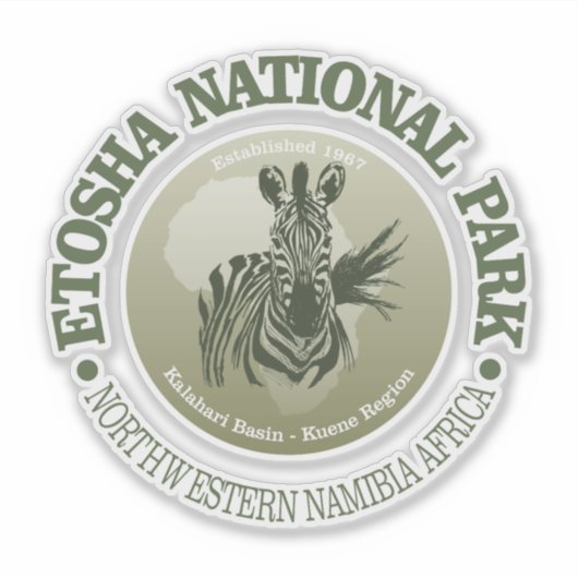 Etosha NP (o) Sticker (Voorkant)