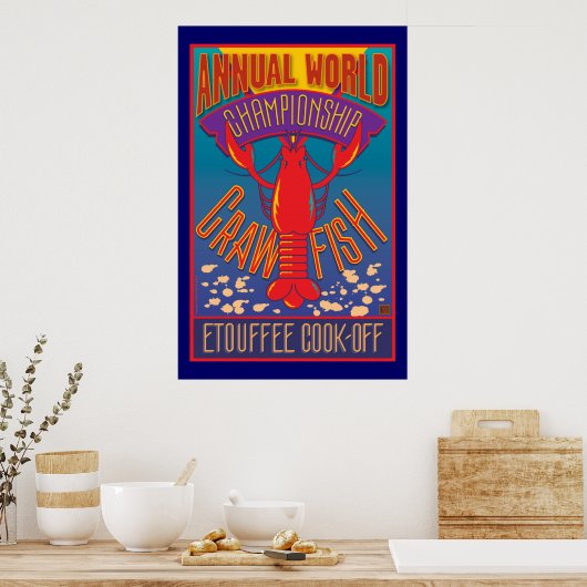 Etouffee Cook-off-Poster Poster (Keuken)