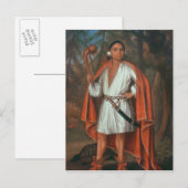 Etow Oh Koam, koning van de rivierlanden, 1710 Briefkaart (Voorkant / Achterkant)