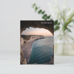 Etratat Beach, Normandië Frankrijk Feestdagenkaart
