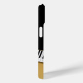 ETrendy Zwart Goud Muzieknoten, Piano Sleutels Case-Mate iPhone Case (Achterkant / Rechts)