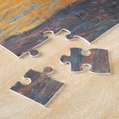 Etretat Cliff d'Aval Sunset Monet Fine Art Legpuzzel (Zijkant)