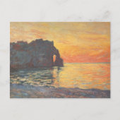 Etretat, Cliff of d'Aval, Sunset - Claude Monet Briefkaart (Voorkant)