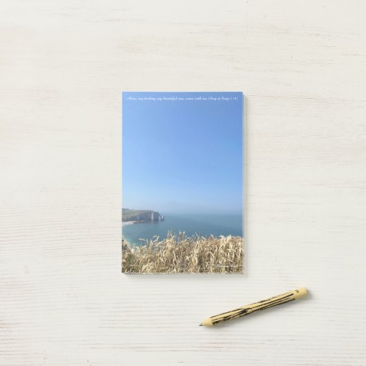 Étretat Cliffs, Frankrijk Post-it® Notes (Op bureau)