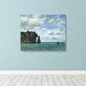 Etretat, de Porte d'Aval Canvas Afdruk (Insitu (Houten vloer))