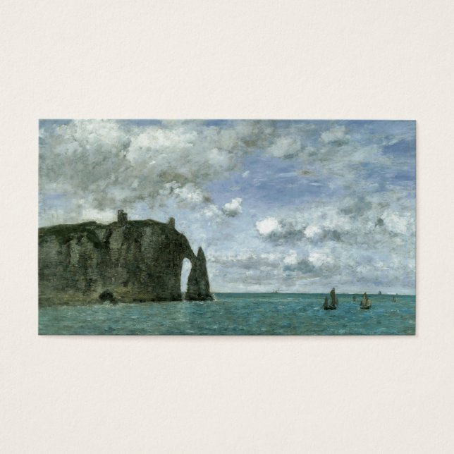 Etretat, de Porte d'Aval Visitekaartje (Voorkant)