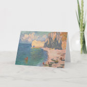 Étretat: Het strand en de Falaise door Claude Mone Kaart (Voorkant)