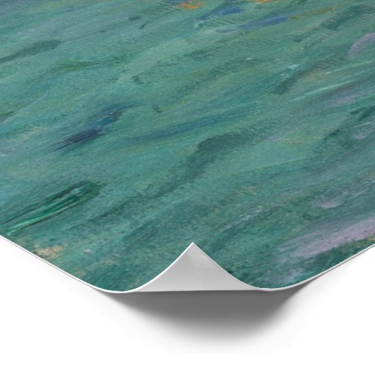 Étretat: Het strand en de Falaise door Claude Mone Poster (Hoek)