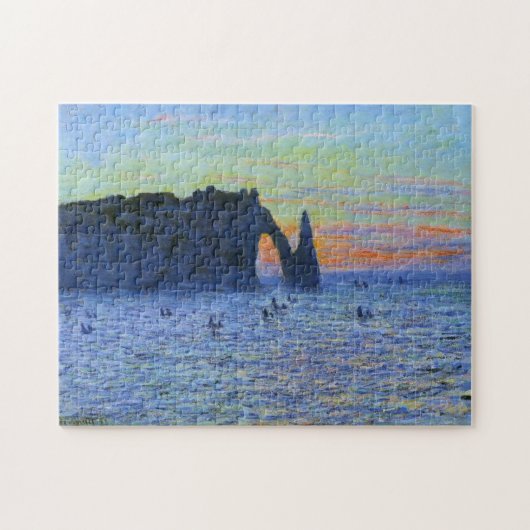 Etretat Needle & Porte d'Aval Monet Fine Art Legpuzzel (Horizontaal)