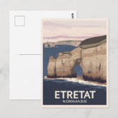 Étretat Normandie Cliffs Arch Travel Briefkaart (Voorkant / Achterkant)