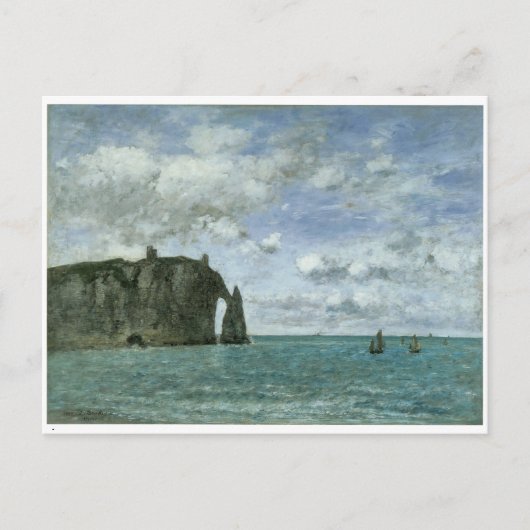 Etretat, Porte d'Aval,1890 Briefkaart (Voorkant)