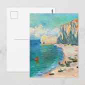 Étretat, The Beach by Claude Monet Postcard Briefkaart (Voorkant / Achterkant)