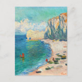 Étretat, The Beach by Claude Monet Postcard Briefkaart (Voorkant)