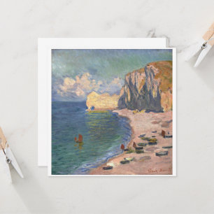 Étretat, The Beach en the Falaise d'Amont, Monet