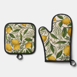 Etrog (citroen) ovenwant & pannenlap set