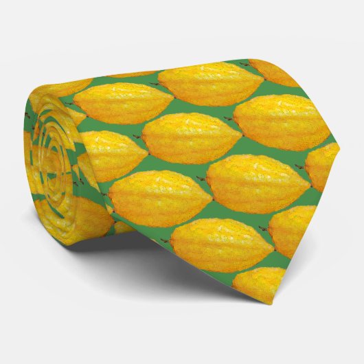 Etrogs voor Sukkot Stropdas (Opgerold)