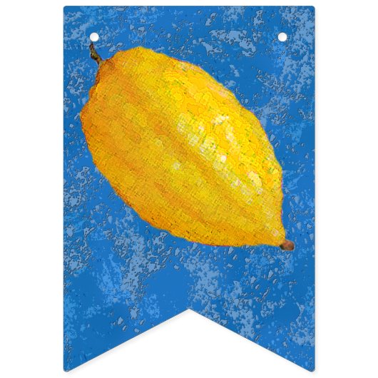 Etrogs voor Sukkot Vlaggetjes (Eerste vlag)