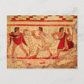 Etruscaanse muzikanten briefkaart (Voorkant)