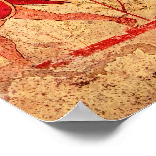 Etruscaanse muzikanten poster (Hoek)