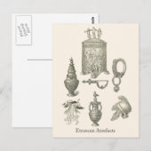 Etruscan Artifacts 6 Briefkaart (Voorkant / Achterkant)