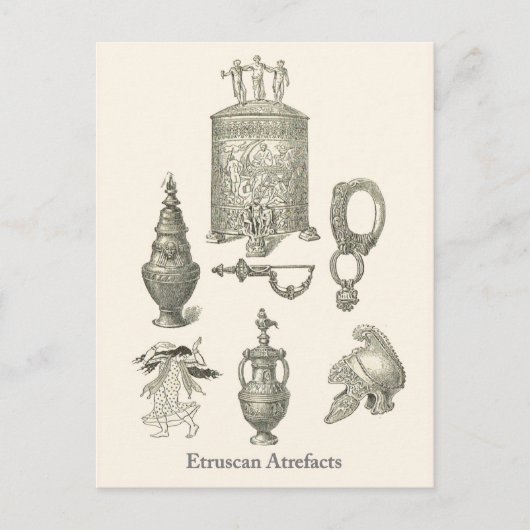 Etruscan Artifacts 6 Briefkaart (Voorkant)