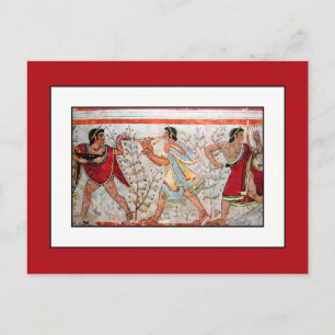 Etruscan Dancer and Musicians Briefkaart