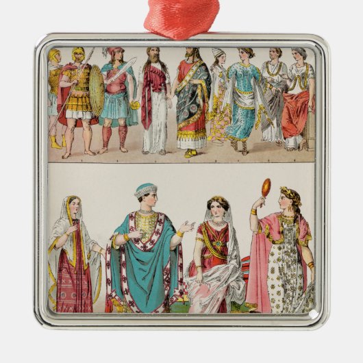 Etruscan Dress Metalen Ornament (Voorkant)