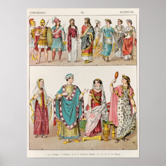 Etruscan Dress Poster (Voorkant)