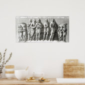 Etruscan Sarcophagus Poster (Keuken)