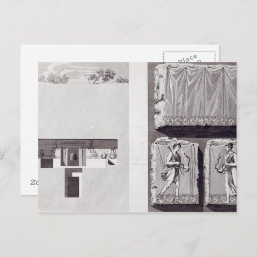 Etruscan Tombs, c. 1780 Briefkaart (Voorkant / Achterkant)