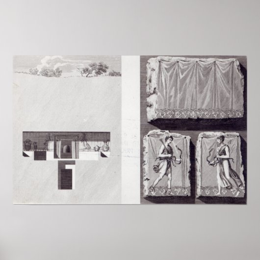 Etruscan Tombs, c. 1780 Poster (Voorkant)