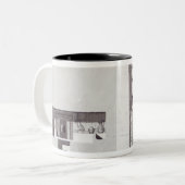 Etruscan Tombs, c. 1780 Tweekleurige Koffiemok (Voorkant links)