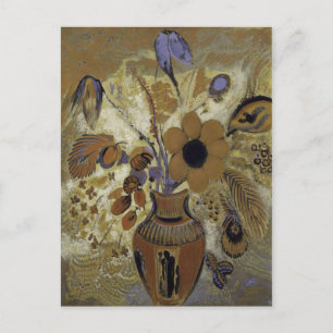 Etruscan Vase met Flowers Briefkaart