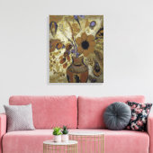 Etruscan Vase met Flowers Canvas Afdruk (Insitu (Woonkamer))