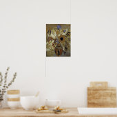 Etruscan Vase met Flowers Poster (Keuken)