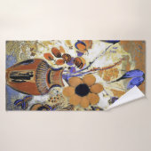 Etruscan Vase with Flowers, Redon Badhanddoek (Badhanddoek)