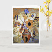 Etruscan Vase with Flowers, Redon Kaart (Gele Bloem)