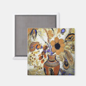 Etruscan Vase with Flowers, Redon Magneet (Voorkant / Achterkant)