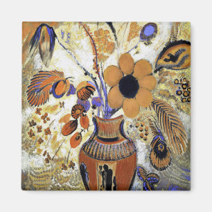 Etruscan Vase with Flowers, Redon Magneet