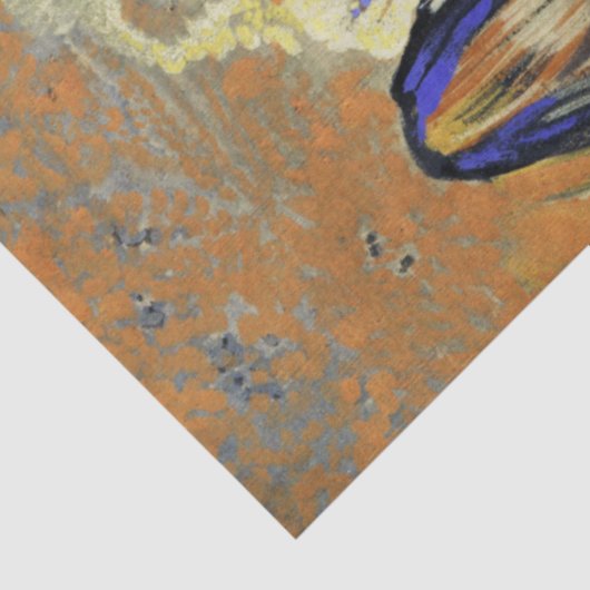 Etruscan Vase with Flowers, Redon Tissuepapier (Detail)