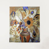 Etruscan Vase with Flowers, Redon Wandkleed (Voorkant)