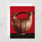 Etruskaskos in de vorm van een eend briefkaart (Voorkant / Achterkant)