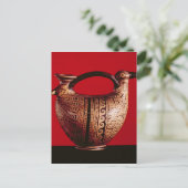 Etruskaskos in de vorm van een eend briefkaart (Staand voorkant)