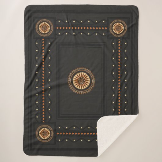 Etruskische Bucchero-stijl Sherpa Deken (Voorkant)