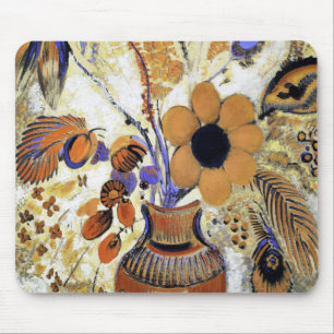 Etruskische vaas met bloemen, Redon Muismat