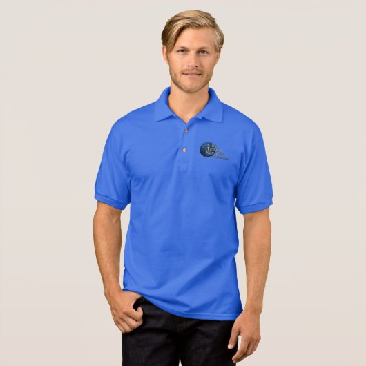 ETS-Logo Polo (blauw) (Voorkant volledig)