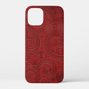 Ets Modern Bourgondisch rood Paisley bloemmotief Case-Mate iPhone Case
