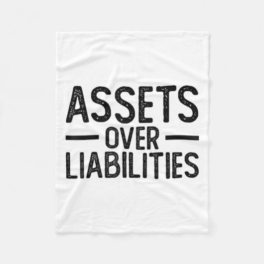 Ets Over Liabilities _ Funny Accountant _ Motivati Fleece Deken (Voorkant)