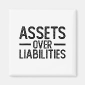Ets Over Liabilities _ Funny Accountant _ Motivati Magneet (Voorkant)